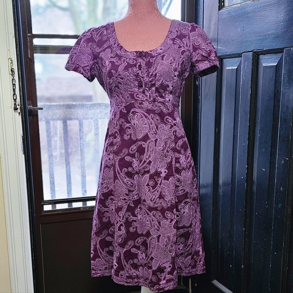 Esprit cotton paisley printed sun dress, size 6.